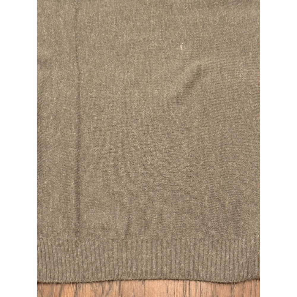 Vintage 80s Abstract Oversized Sweater Dress Large Shoulder Pads Turtleneck Grey - Picture 13 of 16